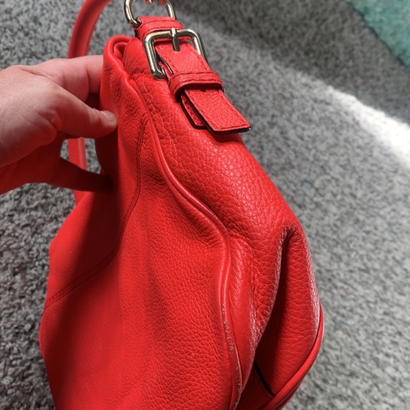 Neon coral orange Kate Spade handbag purse - Picture 7 of 9